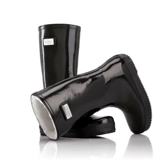 MoovBoot SUPERGLOSS Tall Rubber/Sheepskin Boot - Picture 1 of 12